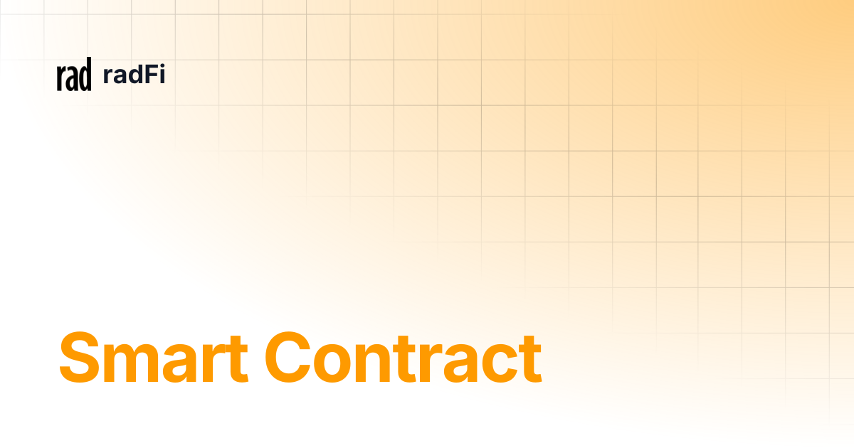 Smart Contract | radFi